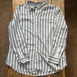 Banana Republic Women’s sheer collared shirt size L
